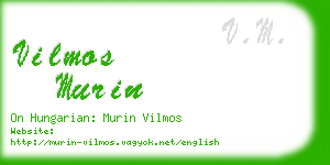 vilmos murin business card